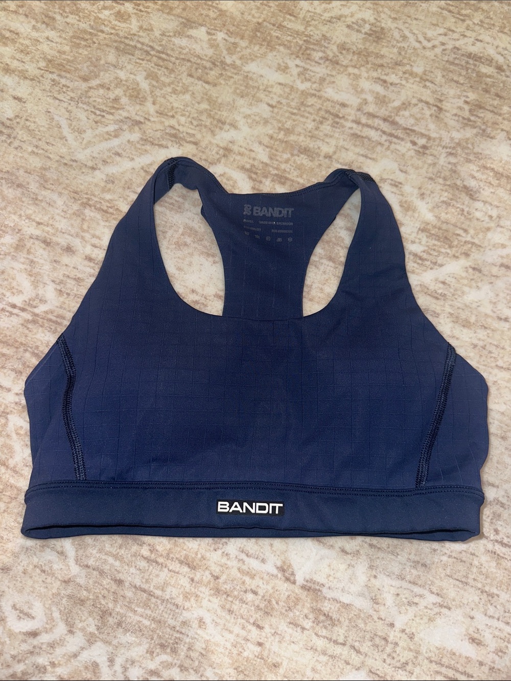 STAMINA™™ SCOOP NECK RUN BRA - NAVY - Small